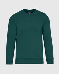 Emerald Fleece French Terry Pullover Crew Neck Sweatshirt