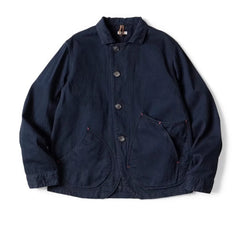 25AW KAPITAL HH Hirata and Hongri casual blue dyed denim deconstructive lapel workwear jacket