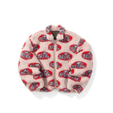 Justin Bieber's same KAPITAL Hirata and Hongri lamb fleece warm 8T6 patterned jacket