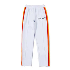 Palm Angels Style Rainbow Stripe Velour Track Pants