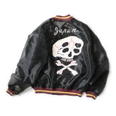 24SS KAPITAL Hirata Kazuhiro Japanese translucent silk skull embroidered sunscreen zipper jacket