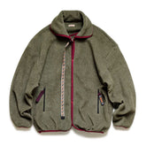 21AW KAPITAL Hirata Kazuhiro Two tone Fleece Embroidery Multi functional Loose Long Sleeve Jacket Coat