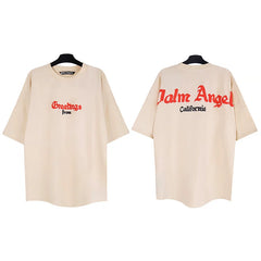 Palm Angels Graphic Oversized Cotton Streetwear Tee