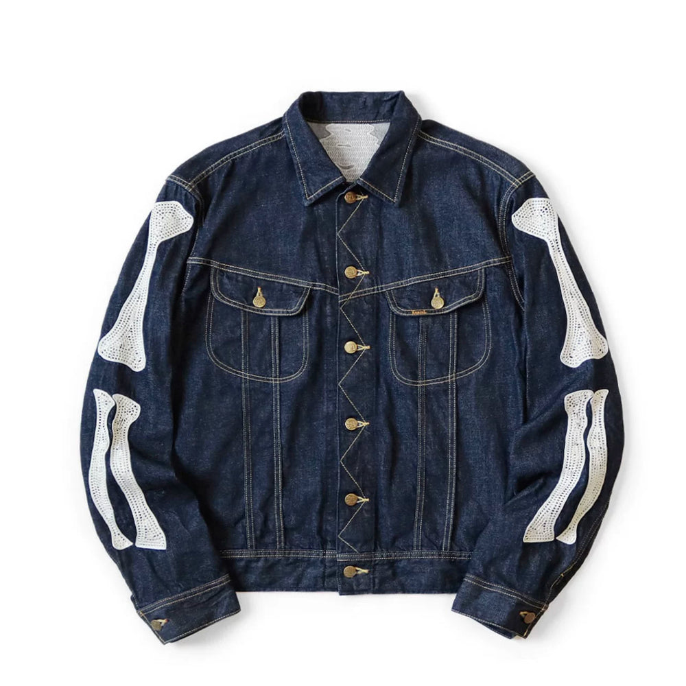 KAPITAL 2024 Spring New Japanese Denim Collar Embroidered Jacket Cotton Loose Jacket