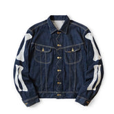 KAPITAL 2024 Spring New Japanese Denim Collar Embroidered Jacket Cotton Loose Jacket