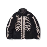25AW KAPITAL Hirata and Hongri Double sided Fleece Bone Warm Half High Collar Lamb Fleece Coat