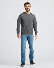Carbon Fleece French Terry Pullover Crew Neck
