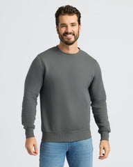 Carbon Fleece French Terry Pullover Crew Neck