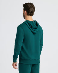 Deep Emerald Fleece French Terry Zip Hoodie
