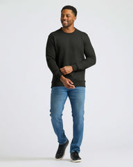 Black Fleece French Terry Pullover Crew Neck