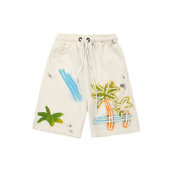 Palm Angels Style Logo Badge Casual Summer Shorts