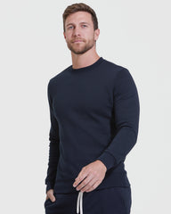 Navy Pullover Fleece Crew & Jogger 2-Pack