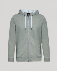 Dark Heather Gray Fleece French Terry Zip Hoodie