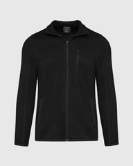 Black Sweater Fleece Jacket