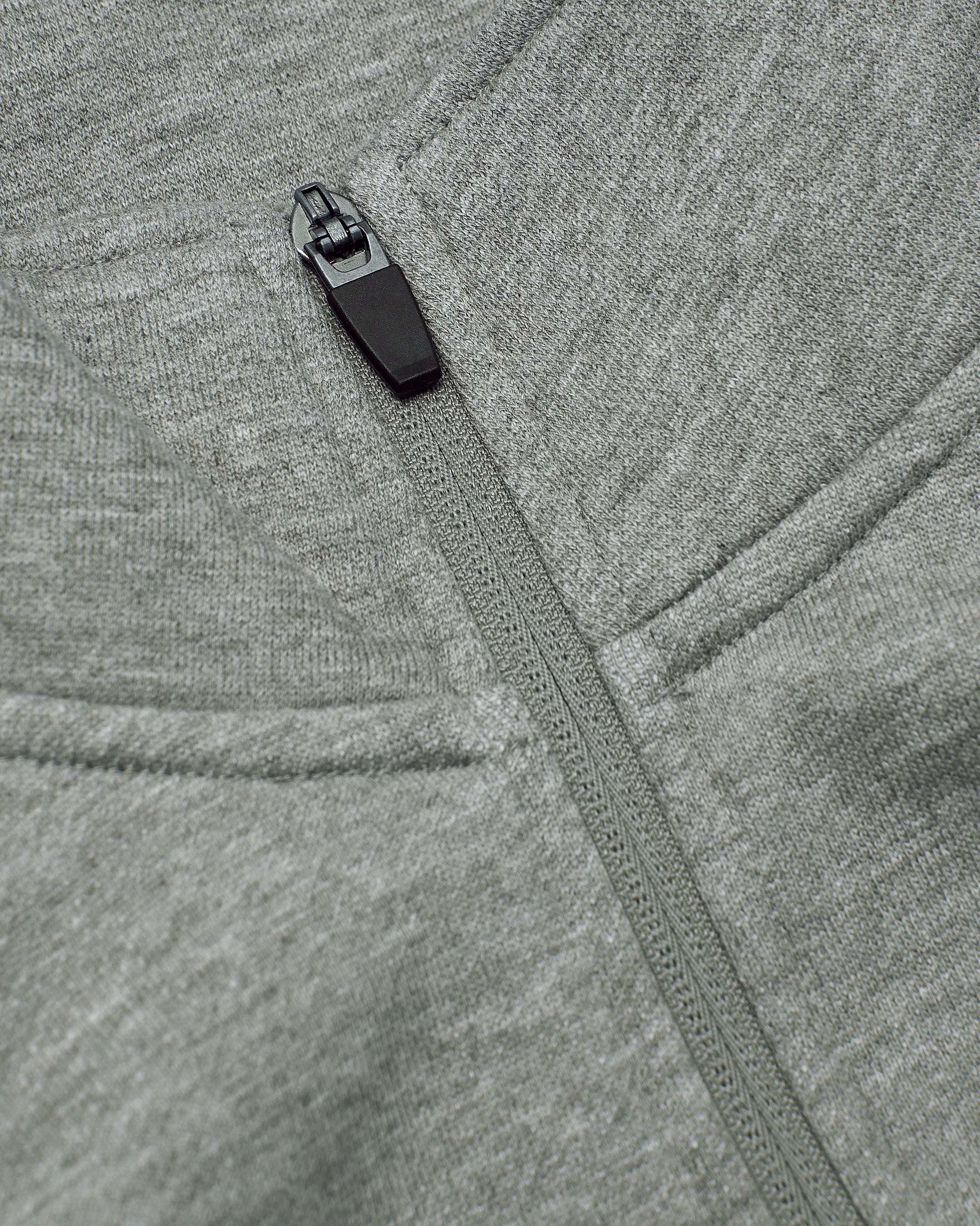 Dark Heather Gray Quarter Zip Fleece Sweatshirt