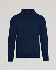 Navy Quarter Zip Fleece Sweatshirt