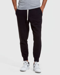 Black Pullover Fleece Crew & Jogger 2-Pack