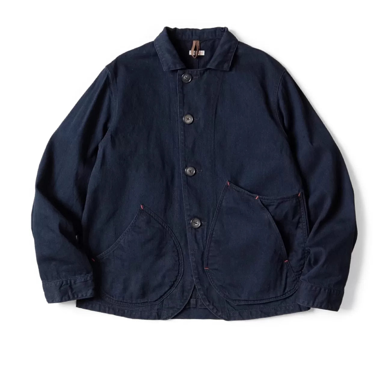 25AW KAPITAL HH Hirata and Hongri casual blue dyed denim deconstructive lapel workwear jacket