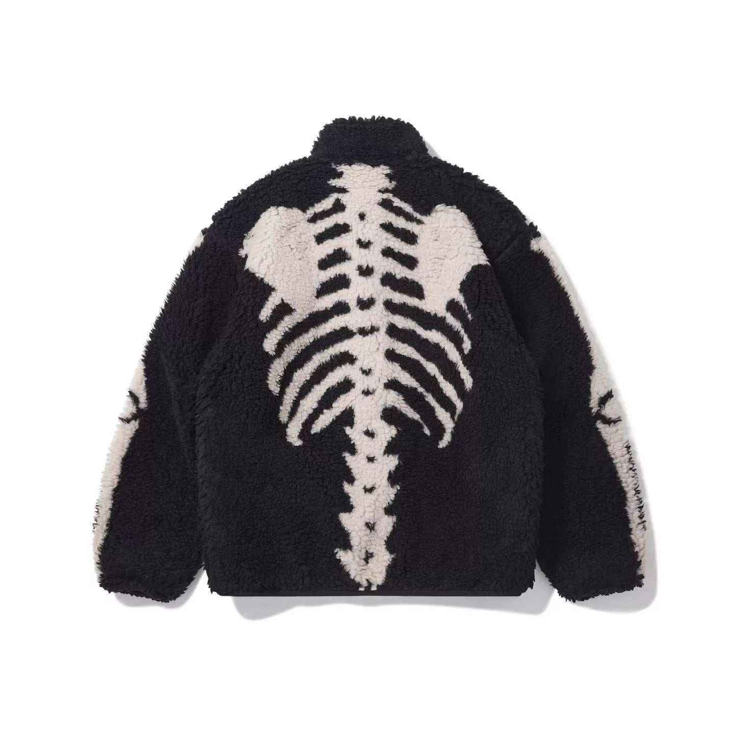 25AW KAPITAL Hirata and Hongri Double sided Fleece Bone Warm Half High Collar Lamb Fleece Coat