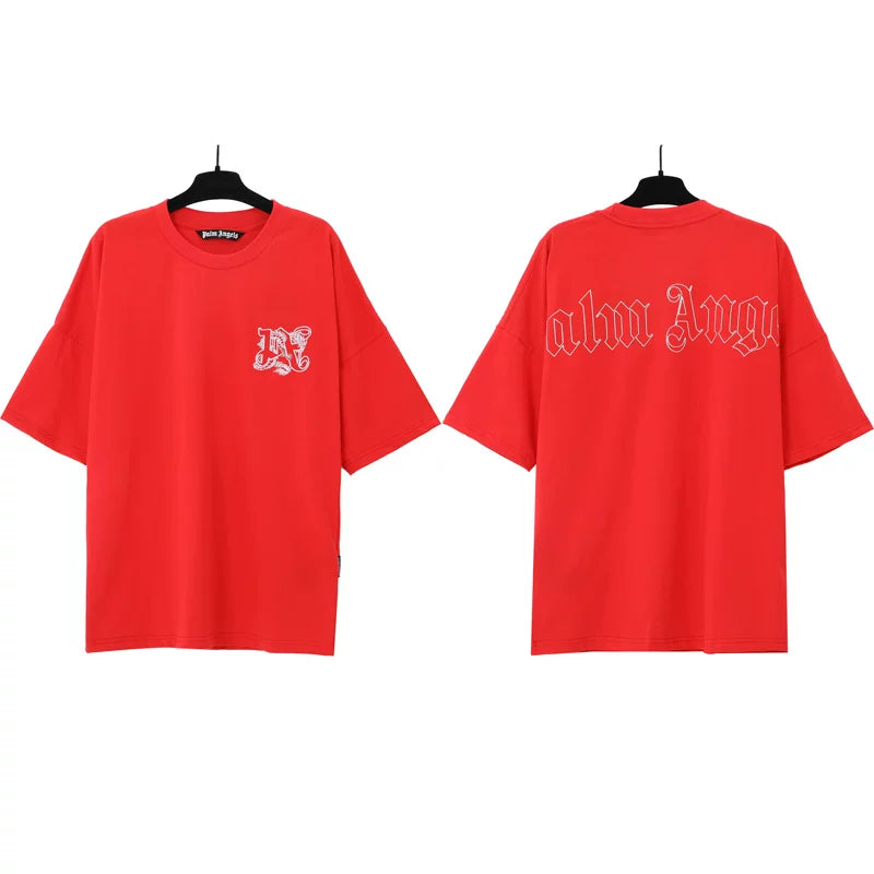 Palm Angels Graphic Oversized Cotton Streetwear Tee