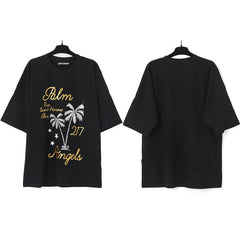Palm Angels Graphic Oversized Cotton Streetwear Tee