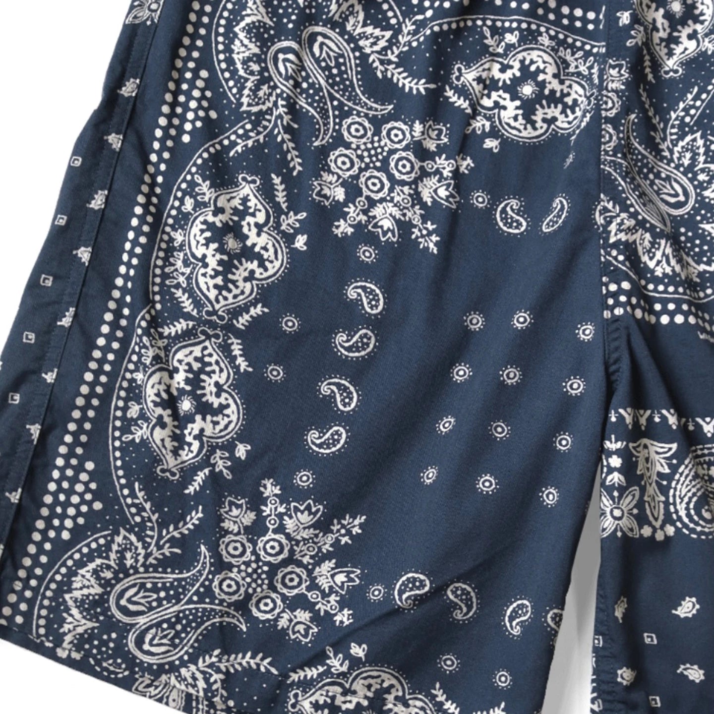 25SS KAPITAL Hirata and Hongri casual cashew flower print adjustable elastic loose shorts