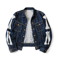 KAPITAL 2024 Spring New Japanese Denim Collar Embroidered Jacket Cotton Loose Jacket