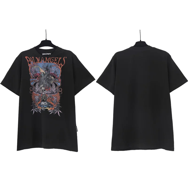 Palm Angels Graphic Oversized Cotton Streetwear Tee