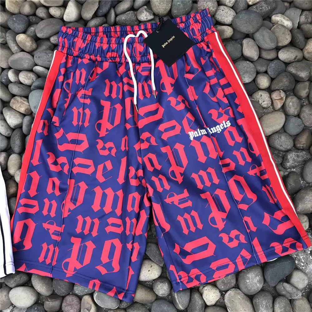 Palm Angels Style Rainbow Stripe Quick Dry Shorts