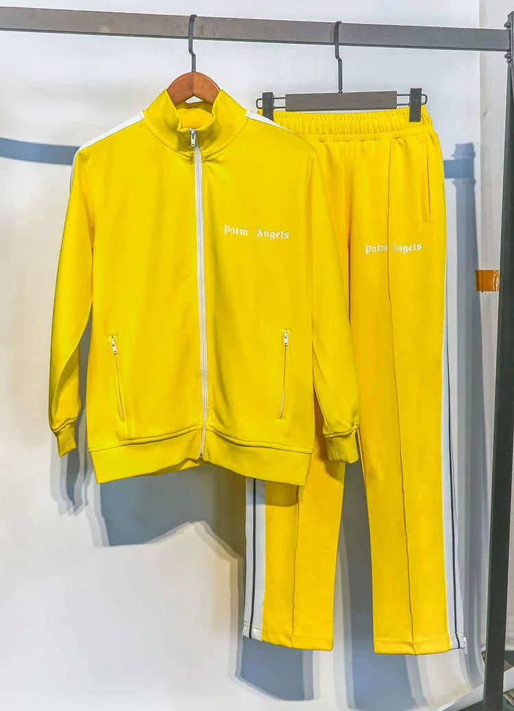Palm Angels Style Rainbow Stripe Tracksuit Set