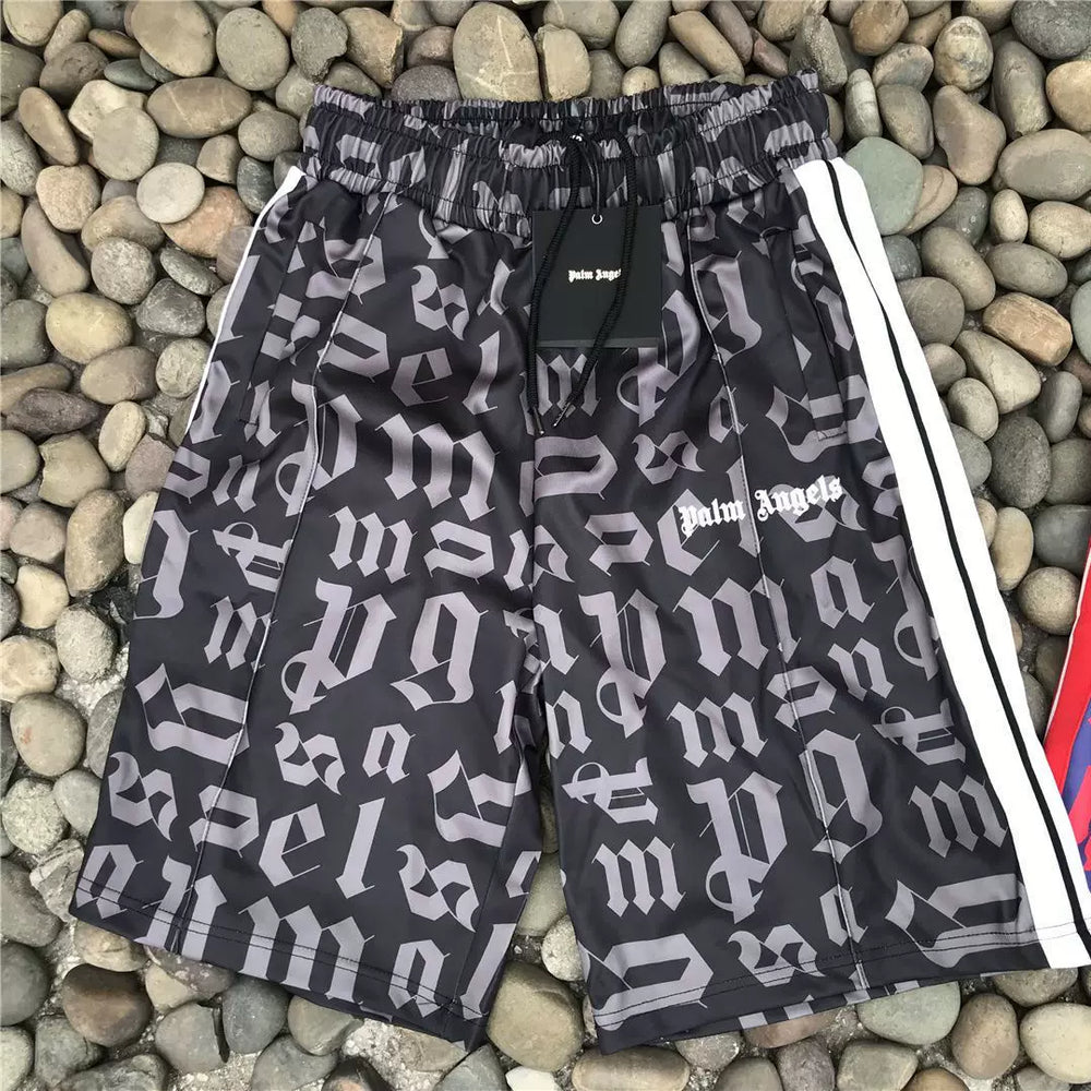 Palm Angels Style Rainbow Stripe Quick Dry Shorts