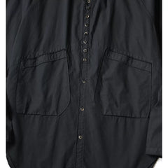 25AW KAPITAL Hirata and Hongri casual cotton and linen double bag irregular breasted loose long sleeved shirt