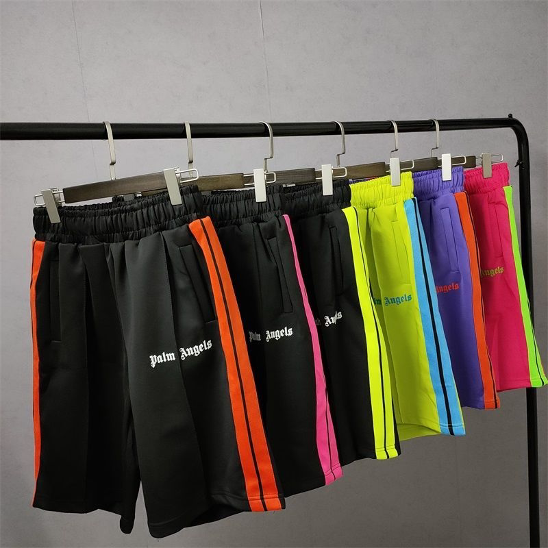 Palm Angels Style Rainbow Stripe Quick Dry Shorts