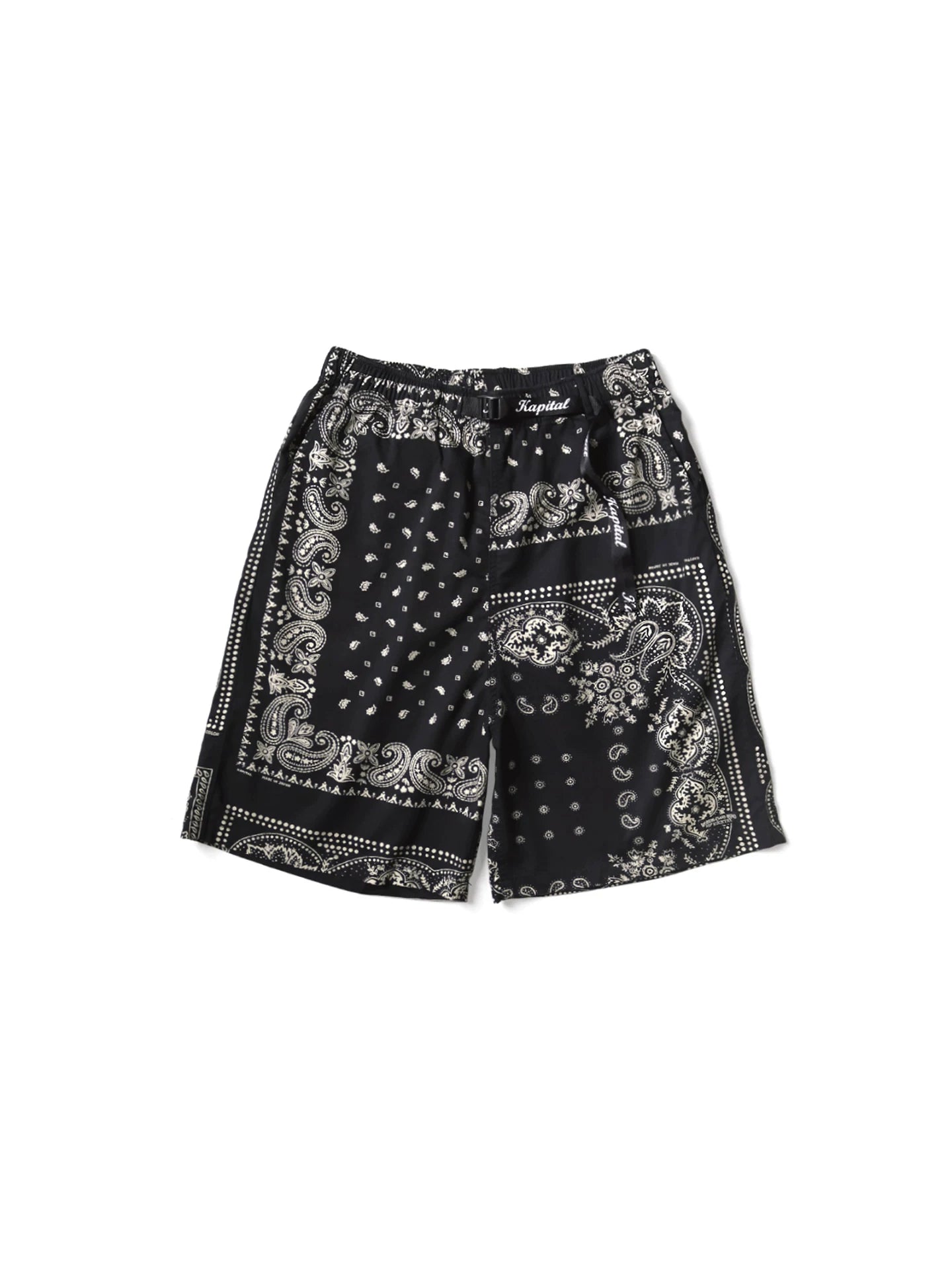 25SS KAPITAL Hirata and Hongri casual cashew flower print adjustable elastic loose shorts