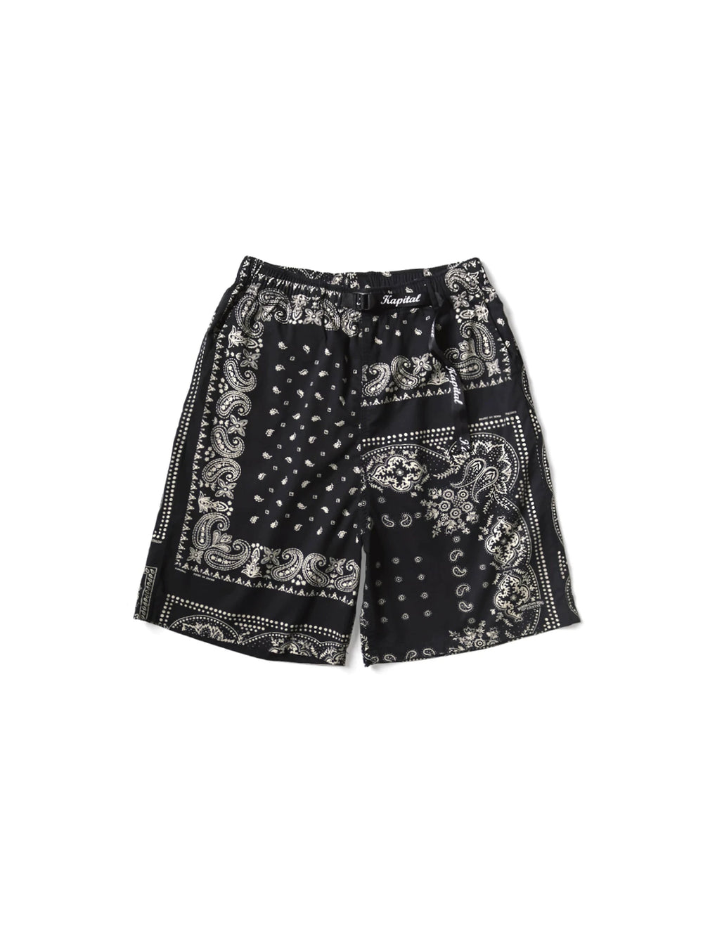 25SS KAPITAL Hirata and Hongri casual cashew flower print adjustable elastic loose shorts