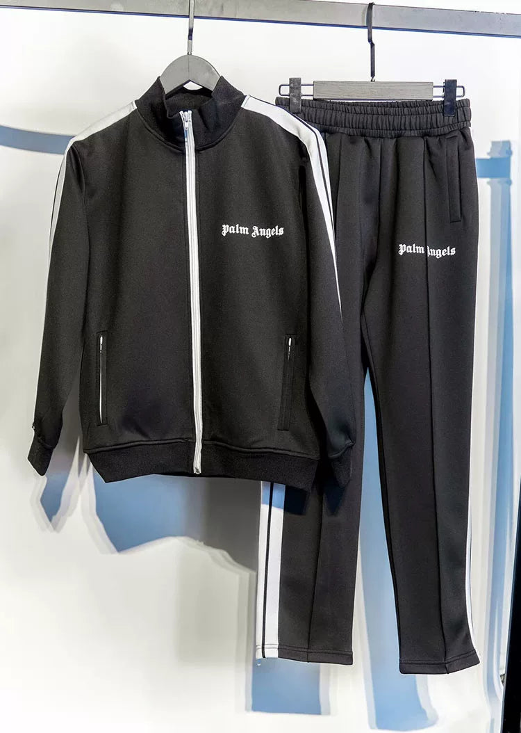 Palm Angels Style Rainbow Stripe Tracksuit Set