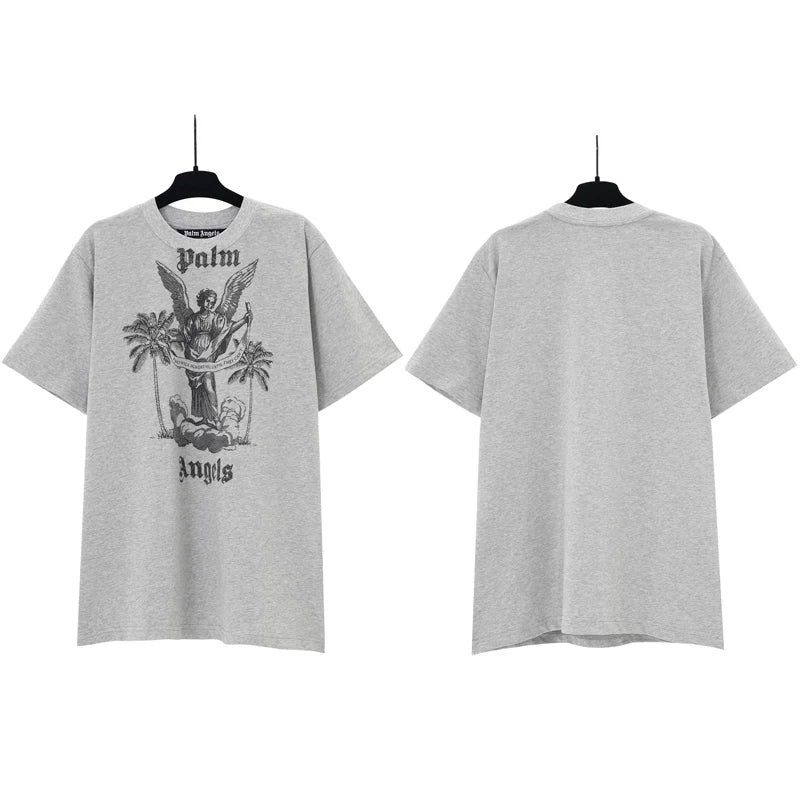 Palm Angels Graphic Oversized Cotton Streetwear Tee
