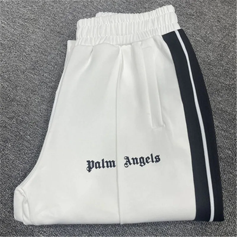 Palm Angels Style Rainbow Stripe Velour Track Pants
