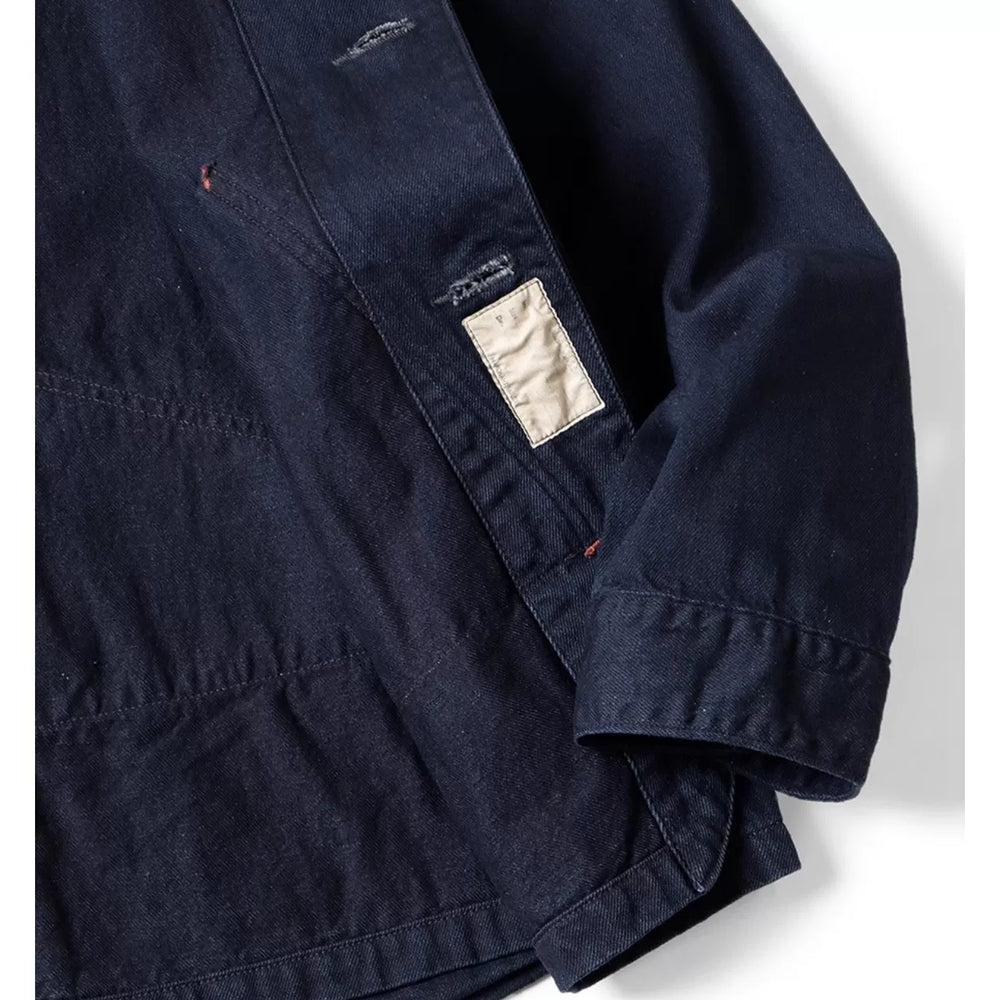 25AW KAPITAL HH Hirata and Hongri casual blue dyed denim deconstructive lapel workwear jacket