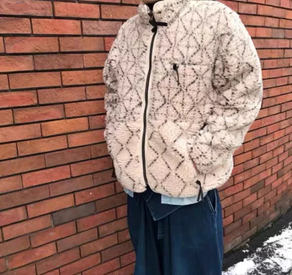 KAPITAL double-sided high neck jacket designed by Kazuhiro Hirata for men and women's versatile autumn and winter jacket