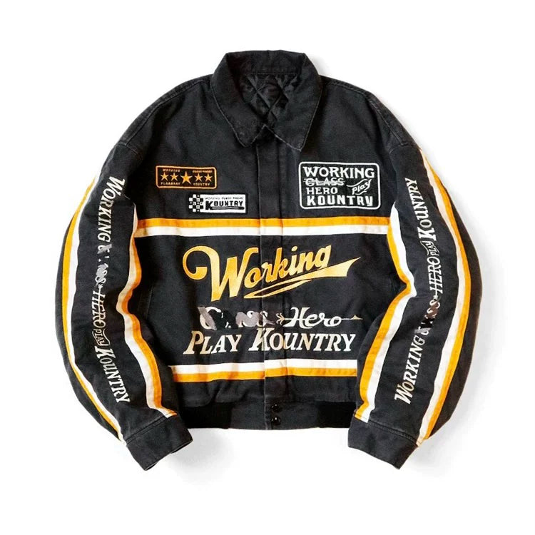 24AW KAPITAL Hirata Kazuhiro correct version Japanese batik embroidered motorcycle long-sleeved quilted jacket