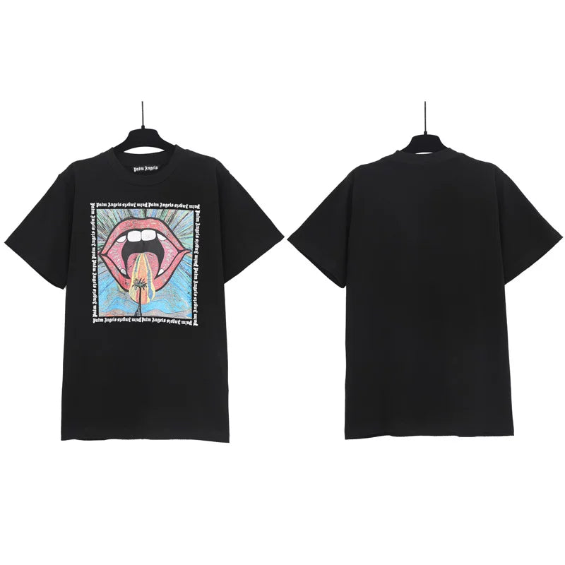 Palm Angels Graphic Oversized Cotton Streetwear Tee