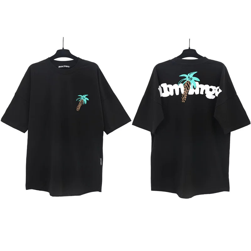Palm Angels Graphic Oversized Cotton Streetwear Tee