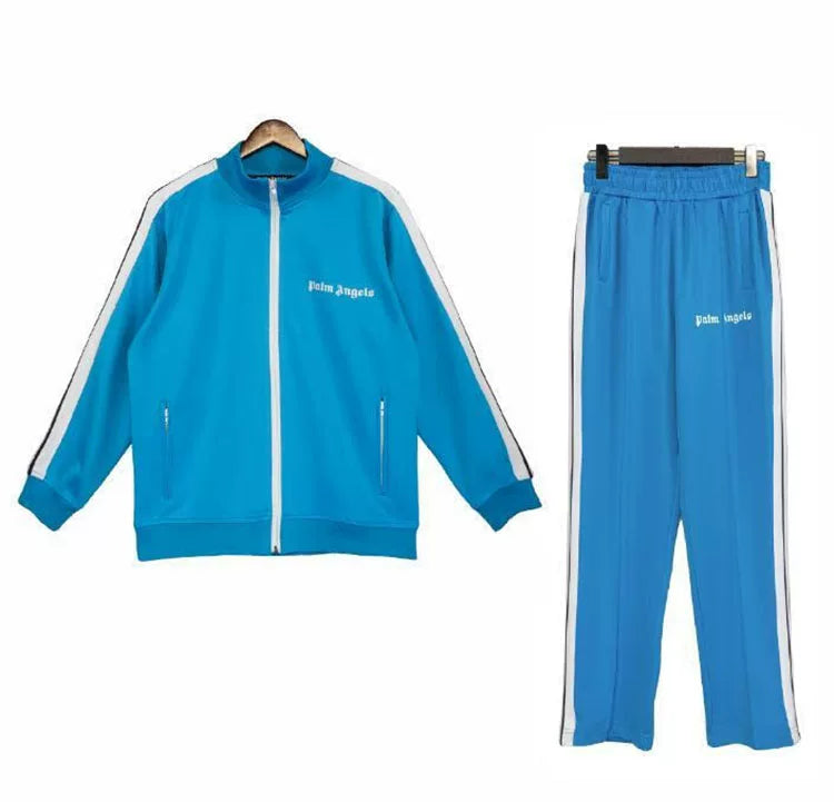 Palm Angels Style Rainbow Stripe Tracksuit Set