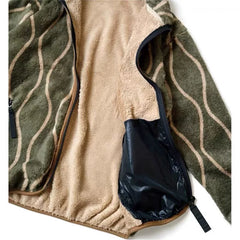 23AW KAPITAL Hirata and Hongri Tangcao fleece wavy striped fleece zipper jacket jacket