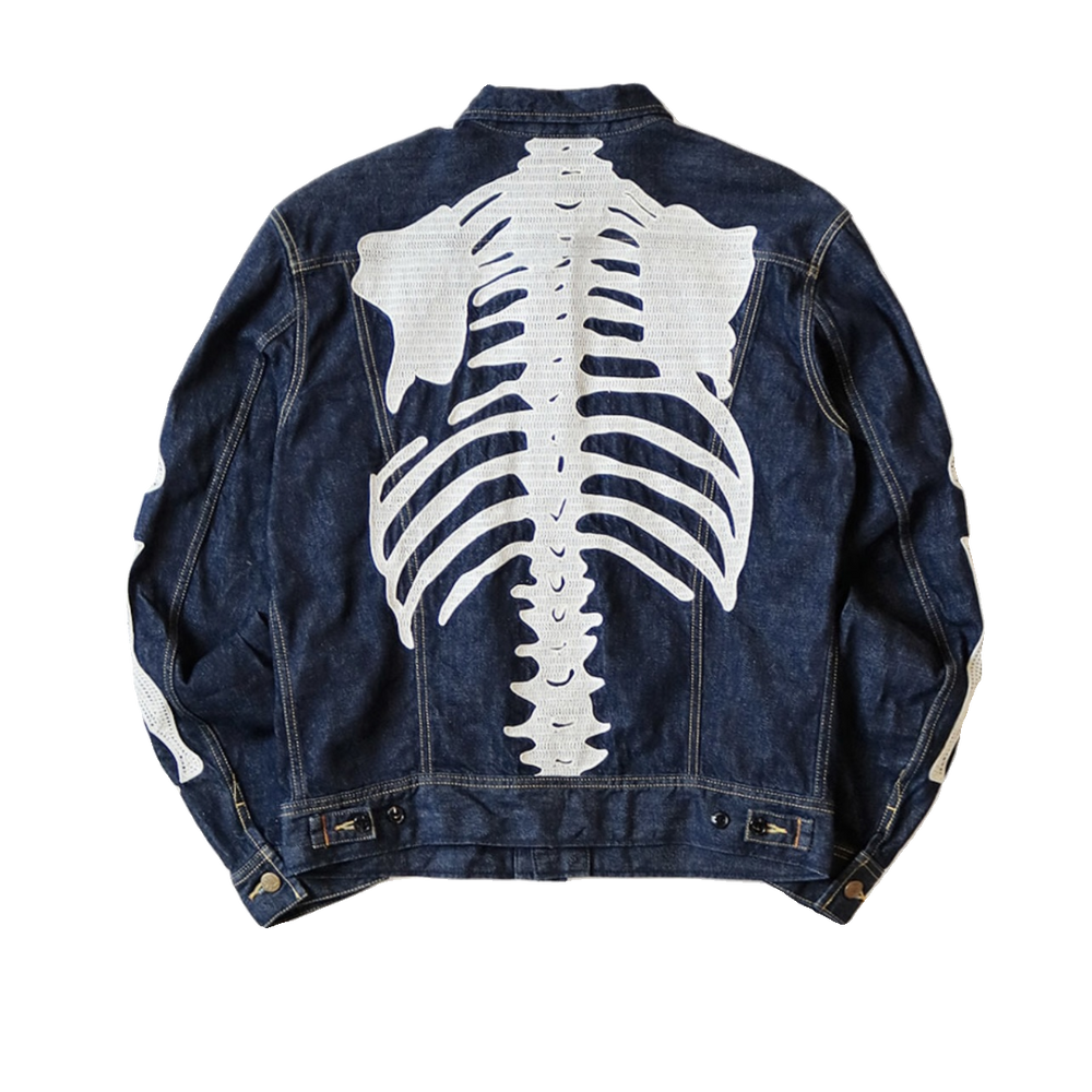 KAPITAL 2024 Spring New Japanese Denim Collar Embroidered Jacket Cotton Loose Jacket