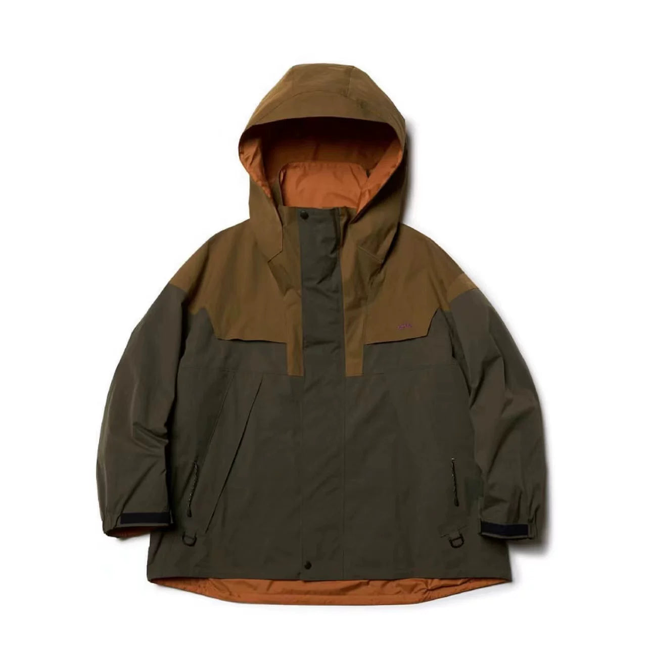 23SS KOLOR Abe Run One Color Japanese Splicing Waterproof Splicing Skill Stormtrooper Jacket Hooded Jacket