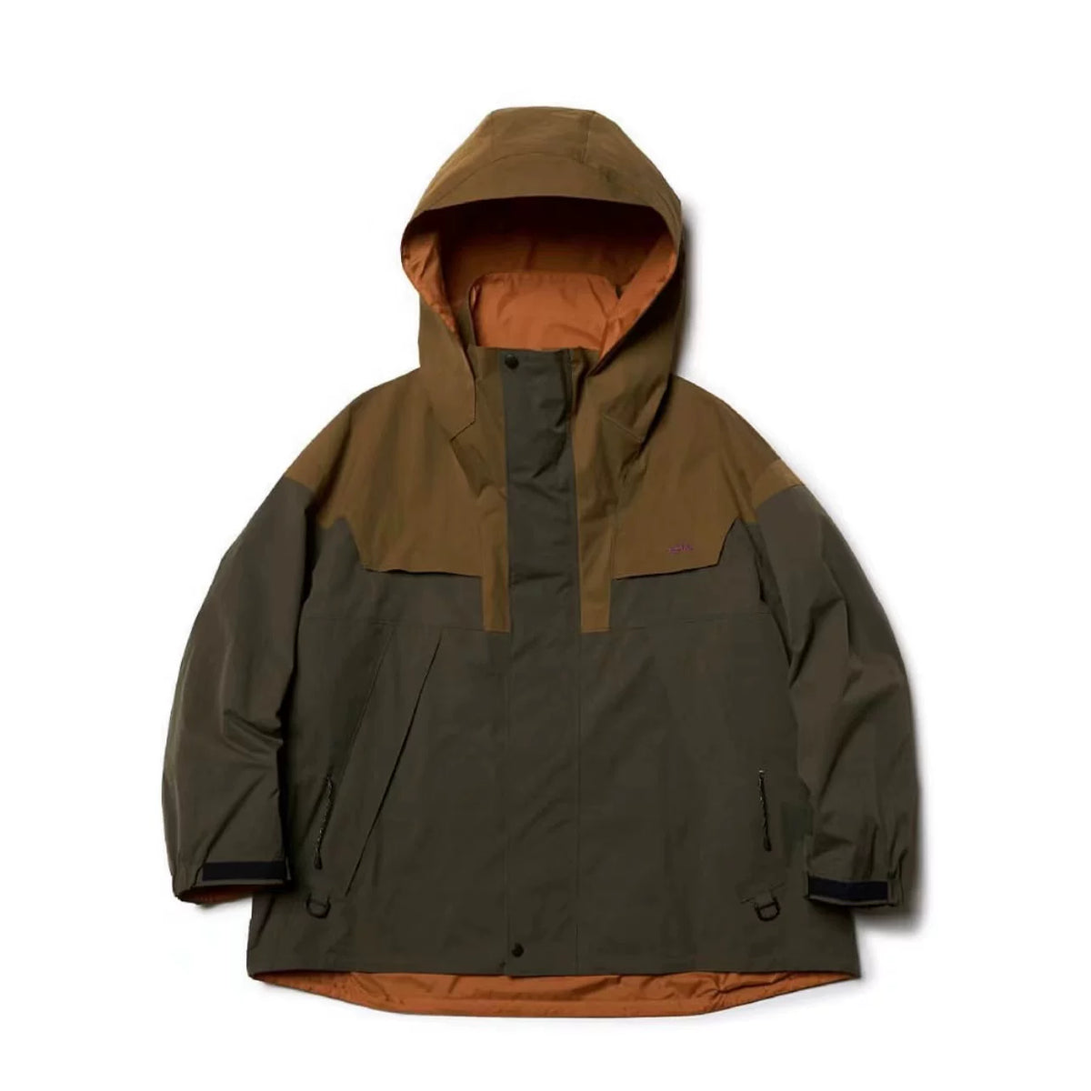 23SS KOLOR Abe Run One Color Japanese Splicing Waterproof Splicing Skill Stormtrooper Jacket Hooded Jacket