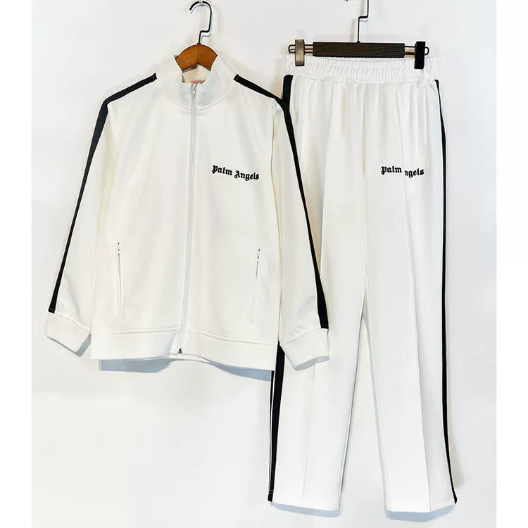 Palm Angels Style Rainbow Stripe Tracksuit Set