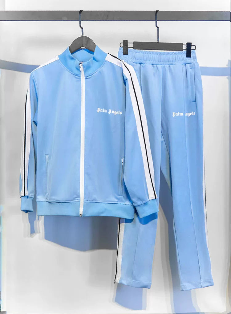 Palm Angels Style Rainbow Stripe Tracksuit Set